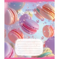 Зошит учнівський "Макаруни" 048-590197K-3 в клітинку, 48 аркушів