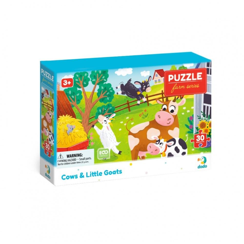 Дитячий пазл "Корови й козенята" DoDo Toys 300683, 30 елементів