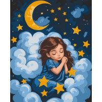 Картина за номерами "Спляче янголятко" 15589-AC 40х50 см