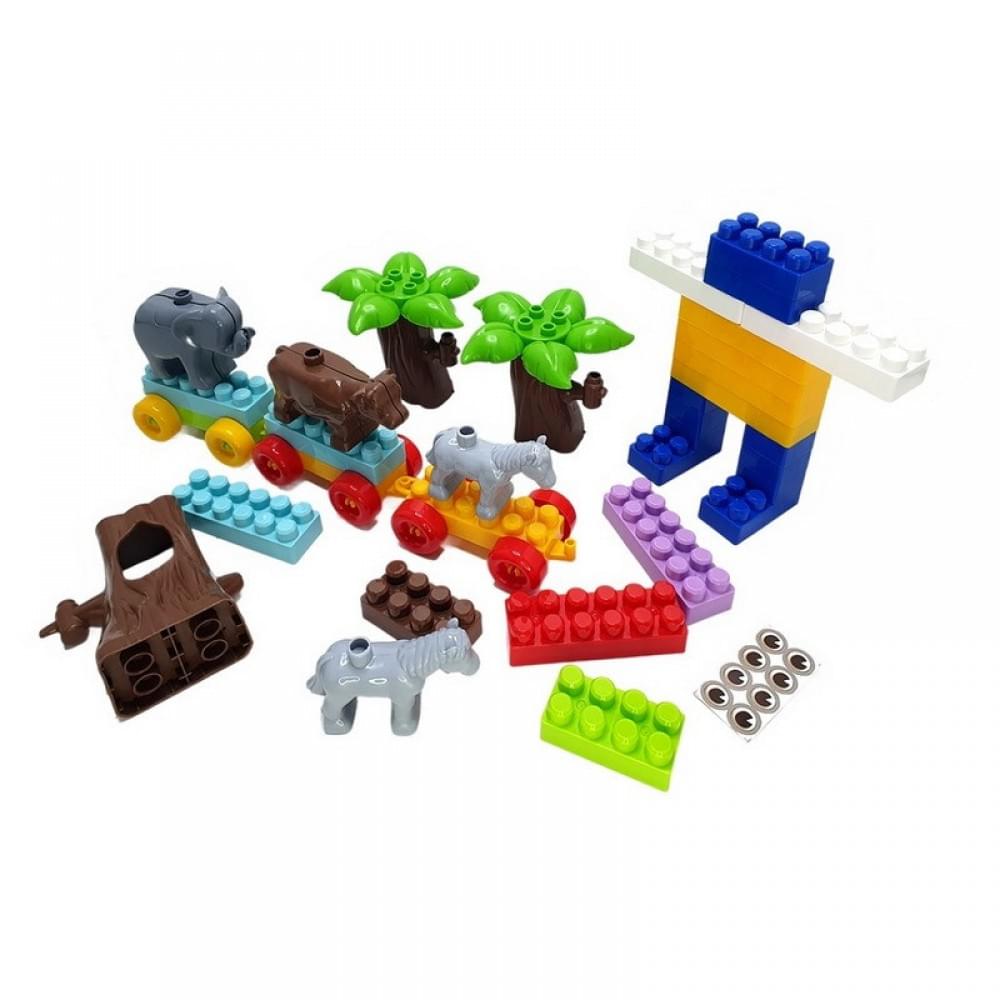 Дитячий блочний конструктор 013999/03 у пластиковому боксі, 252 деталі