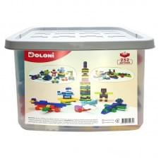 Дитячий блочний конструктор 013999/03 у пластиковому боксі, 252 деталі