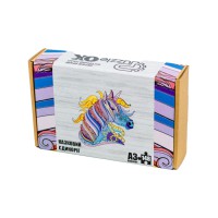 Фігурний дерев'яний пазл A3 "Казковий єдиноріг" PuzA3-00721, 148 елементів