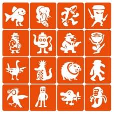 Набір трафаретів для біотату "Італійський брейнрот №2" Italian-brainrot_6x6_16_2