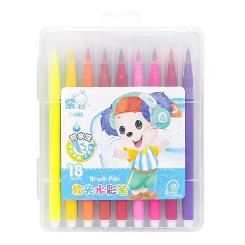 Дитячий набір фломастерів 215-18(Blue) 18 кольорів