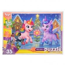 Дитячі м'які пазли "Поні на ковзанці" S35-11-09, 35 елементів