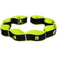 Еспандер стрічка EasyFit EF-1682-GN з петлями для тренувань, зелений