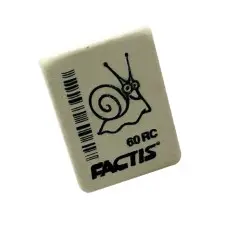 Гумка шкільна прямокутна CNF60RC, м'який