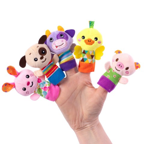 Набір іграшок на пальці "Веселі звірятка" 8715