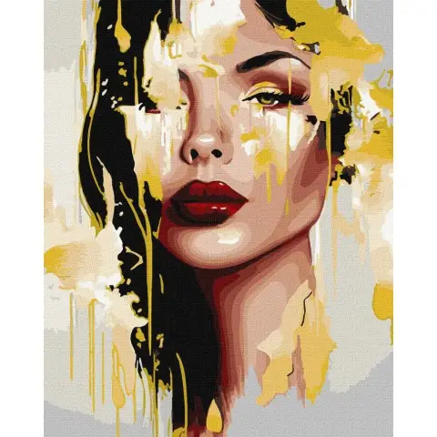 Картина за номерами "Неземна краса" ©art_selena_ua Ідейка KHO8313 40х50 см з фарбами металiк extra