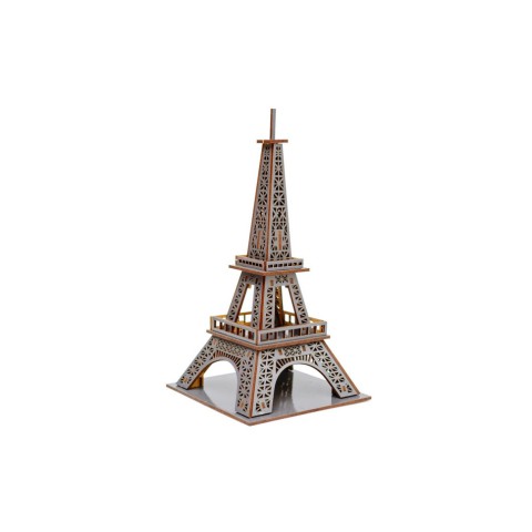 Дерев'яний 3D конструктор "Ейфелева вежа" Puz-00925, 58 деталей