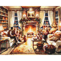 Картина за номерами "Затишний сімейний вечір" BS53847, 40х50 см