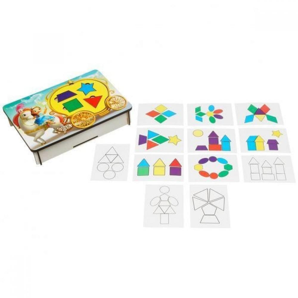 Дерев'яна розвиваюча гра "Фея і карета" (ПСД196) PSD196 танграм