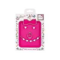 Біжутерія дитяча 3 в 1 "Fashion" T24688 каблучка, сережки, підвіска