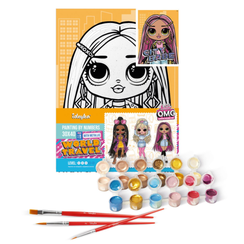 Картина за номерами "L.O.L. Surprise! O.M.G. City Babe" KHO6277, 30х40 см