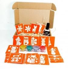 Набір для біо-тату "Зима - глітер" set-winter-glitter