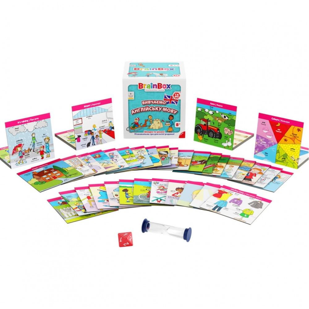Карткова гра Brainbox "Вивчаємо англійську мову" Yago BZZBRLLE01UA 55 карток
