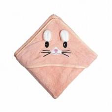 Дитячий рушник з капюшоном MGZ-0640(Peach) розмір 80х80 см