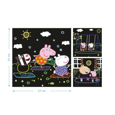 Набір гравюр Peppa Pig "Гра з друзями" Dodo 200186