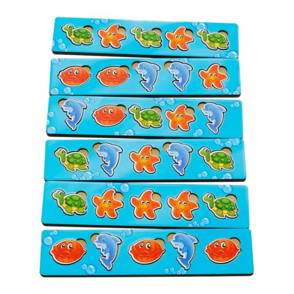 Дерев'яна настільна гра "Морські жителі-2" Ubumblebees (ПСД004) PSD004 сортер-комодик