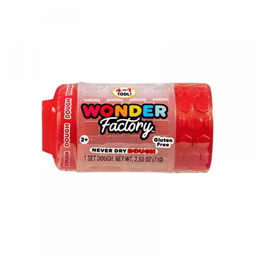 Незастигаюча маса для ліплення в баночці 595120, 5x5x8 см Червоний