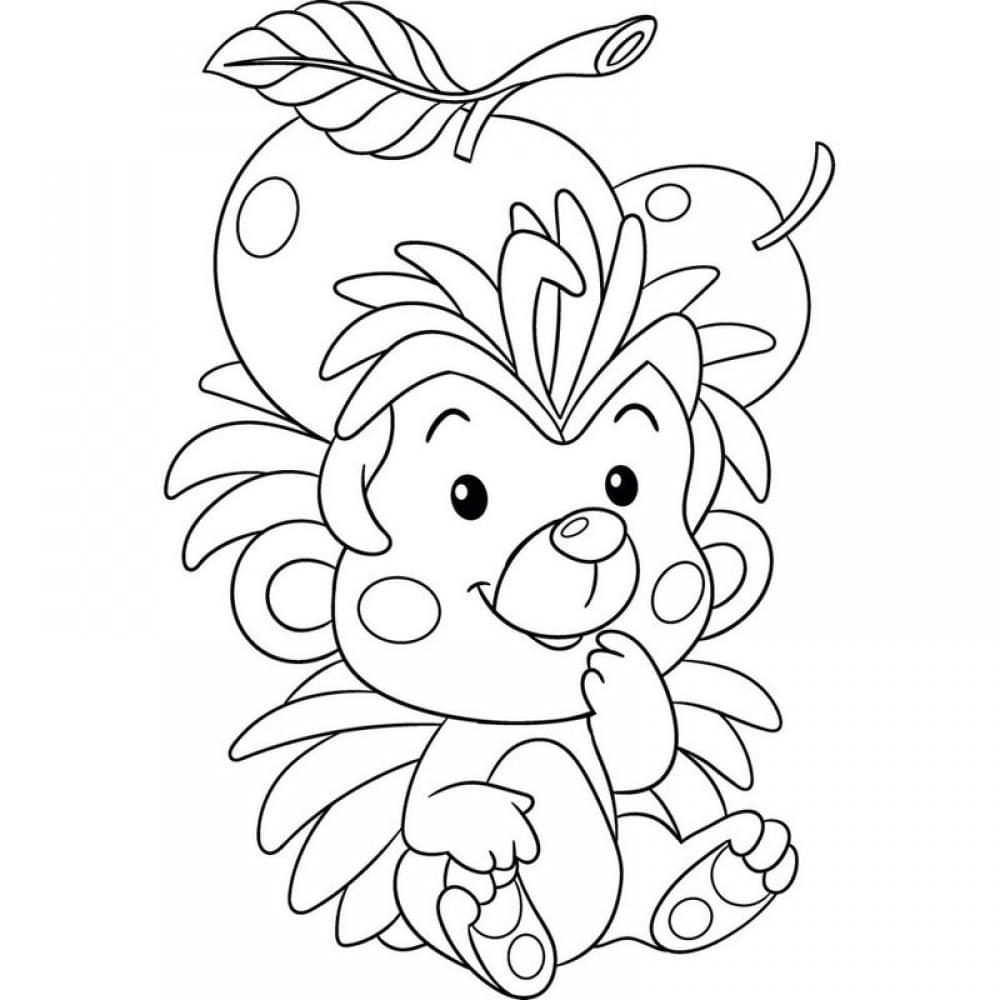 Розпис по полотну "Їжачок" 15080-AC 25х30 см