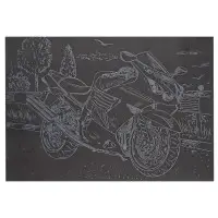 Гравюра А5 "Мотоцикл-3" ГрА5с-19 эконом вариант в пакете 21 х 14,8 см