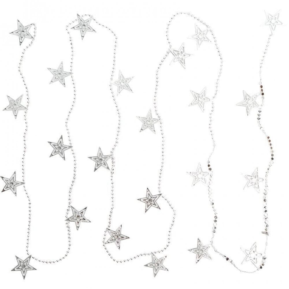 Декоративне намисто на ялинку "Зірочки" XYA-319 розмір 2,7 м