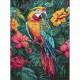 Алмазна мозаїка "Тропічний птах" ©art_selena_ua AMO8163, 30x40см