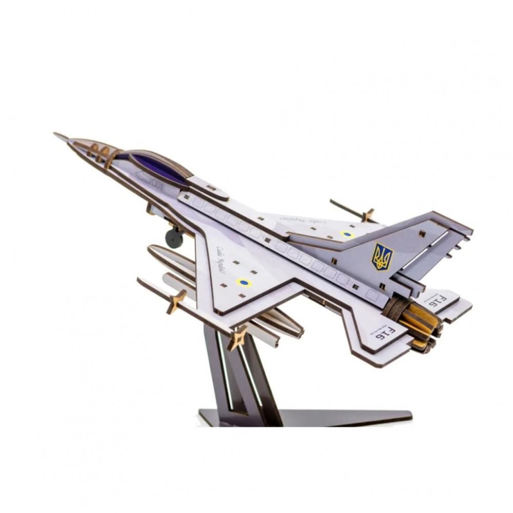 Дерев'яний 3D конструктор "F16" Арт-26913, 79 деталей