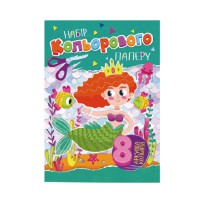 Набір кольорового паперу А4 АП-1201, 8 аркушів Вид 3