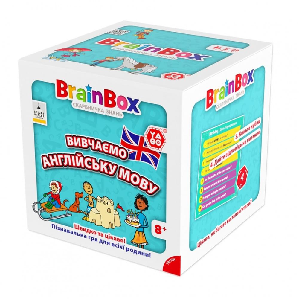 Карткова гра Brainbox "Вивчаємо англійську мову" Yago BZZBRLLE01UA 55 карток