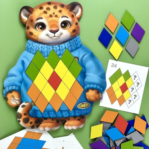 Розвиваючий пазл-вкладиш "Гепард" (ПСД289) PSD289