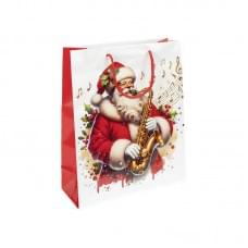 Подарунковий пакет "Новий Рік з Сантою" JA25-156-3 32х44х11 см