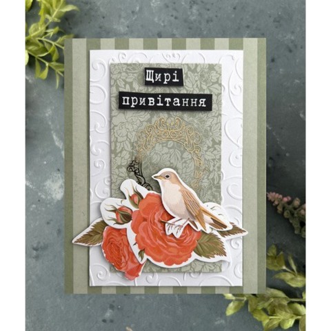 Набір для створення вітальних листівок "Трояндові мрії" FDGCK-042, 6 шт