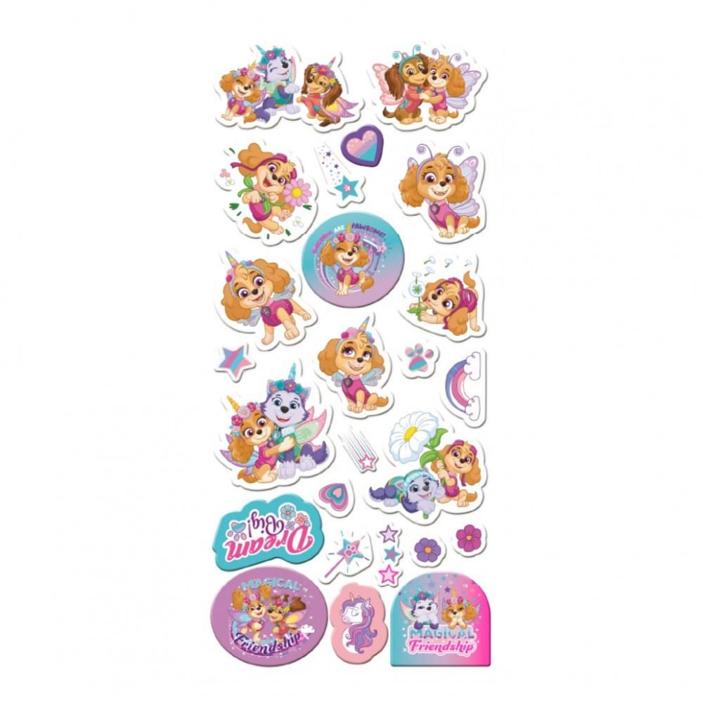Дитячий набір 3D-наліпок "Paw Patrol. Щенята-Єдиноріжки" DoDo Toys 200673, 1 аркуш