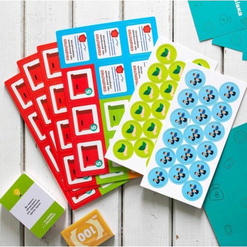 Настільна гра "Бізнес-сходи" РЛ902037У кубик, 5 фішок гравців,