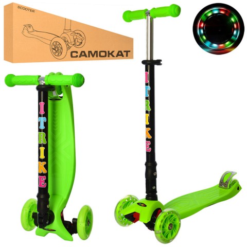 Дитячий самокат iTrike JR 3-003-1-GR MAXI складний