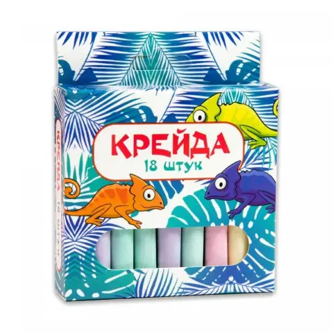 Мелки "Маленький круглый" 50107, 18 штук, разноцветные