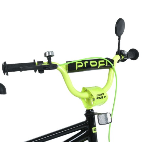 Велосипед дитячий MB 20015-1 колеса 20 дюймів, чорно-зелений