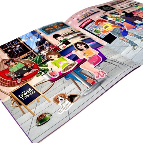 Дитяча книжечка з наклейками "Glamour Girls" РМ-87-02