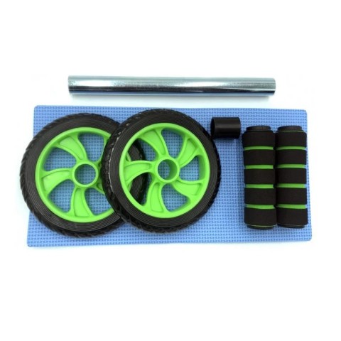 Ролик для преса подвійний FitGo зелений NE-F-003