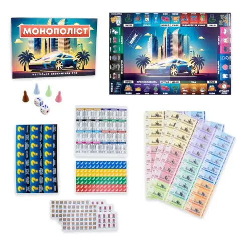 Настольная игра Монополист 30983 акции филиалов, специальные банкноты