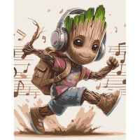 Картина за номерами "Музичний Грут" 16521-AC 40х50 см