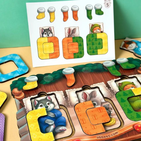 Дерев'яний сортер "Тварини в ліжечку" PSD302 (ПСД302)