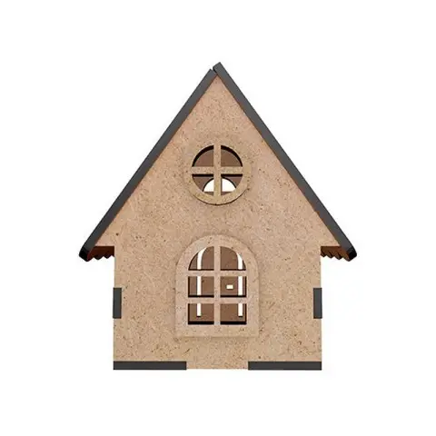 Заготовка для декорування "Будиночок 12" FDPO-403 з LED свічкою в комплекті