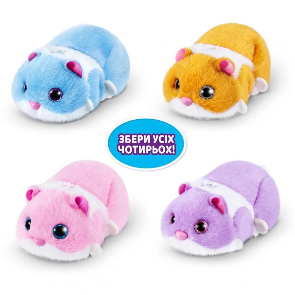 Інтерактивна м'яка іграшка Кумедний хом'ячок PETS ALIVE S1 Pets & Robo Alive 9543-3 фіолетовий