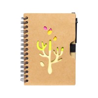 Блокнот А6 на спіралі JX010 з набором стікерів та ручкою