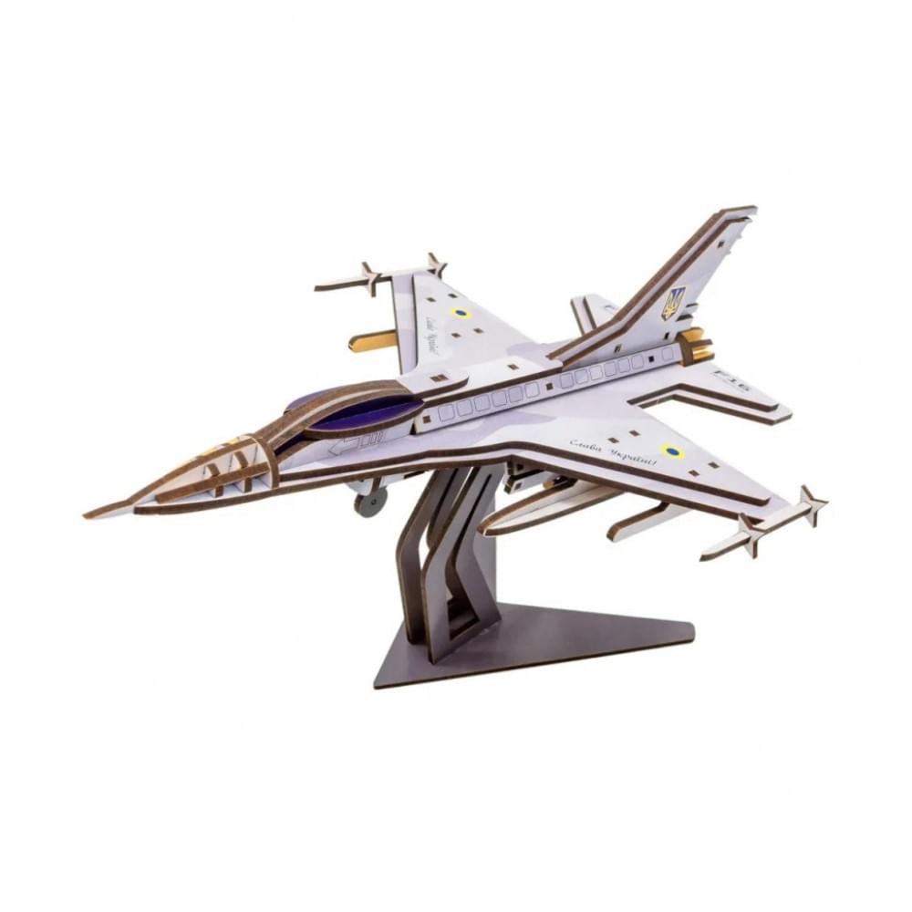 Дерев'яний 3D конструктор "F16" Арт-26913, 79 деталей