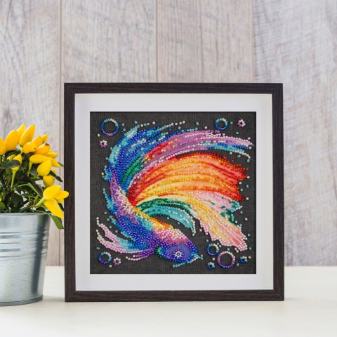 Набір для вишивання бісером "Різнобарвний" AM-245 15х15 см