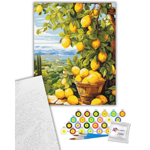 Картина за номерами "Лимонна гілка" 12039-AC 40х50 см